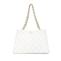 Chanel CC Quilted Lambskin Wild Stitch Tote