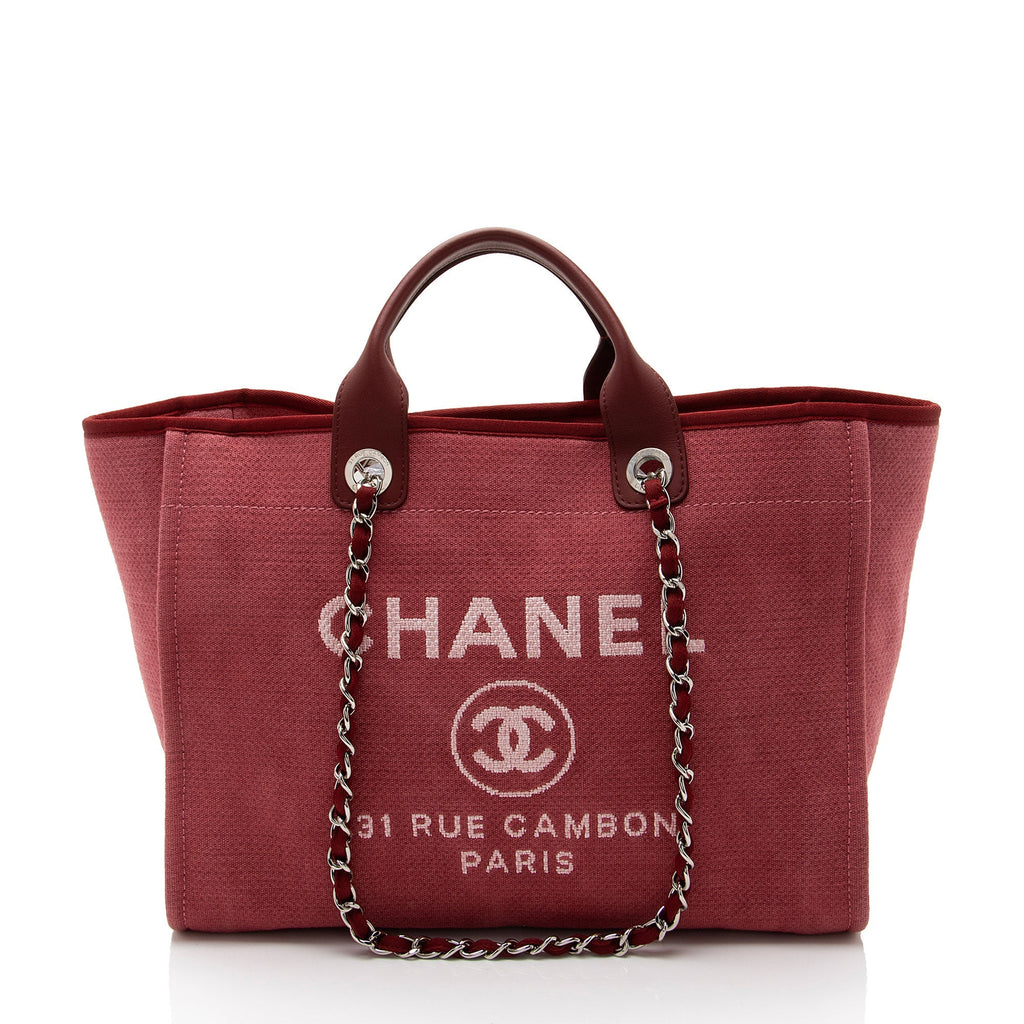 Chanel Canvas Deauville Medium Tote