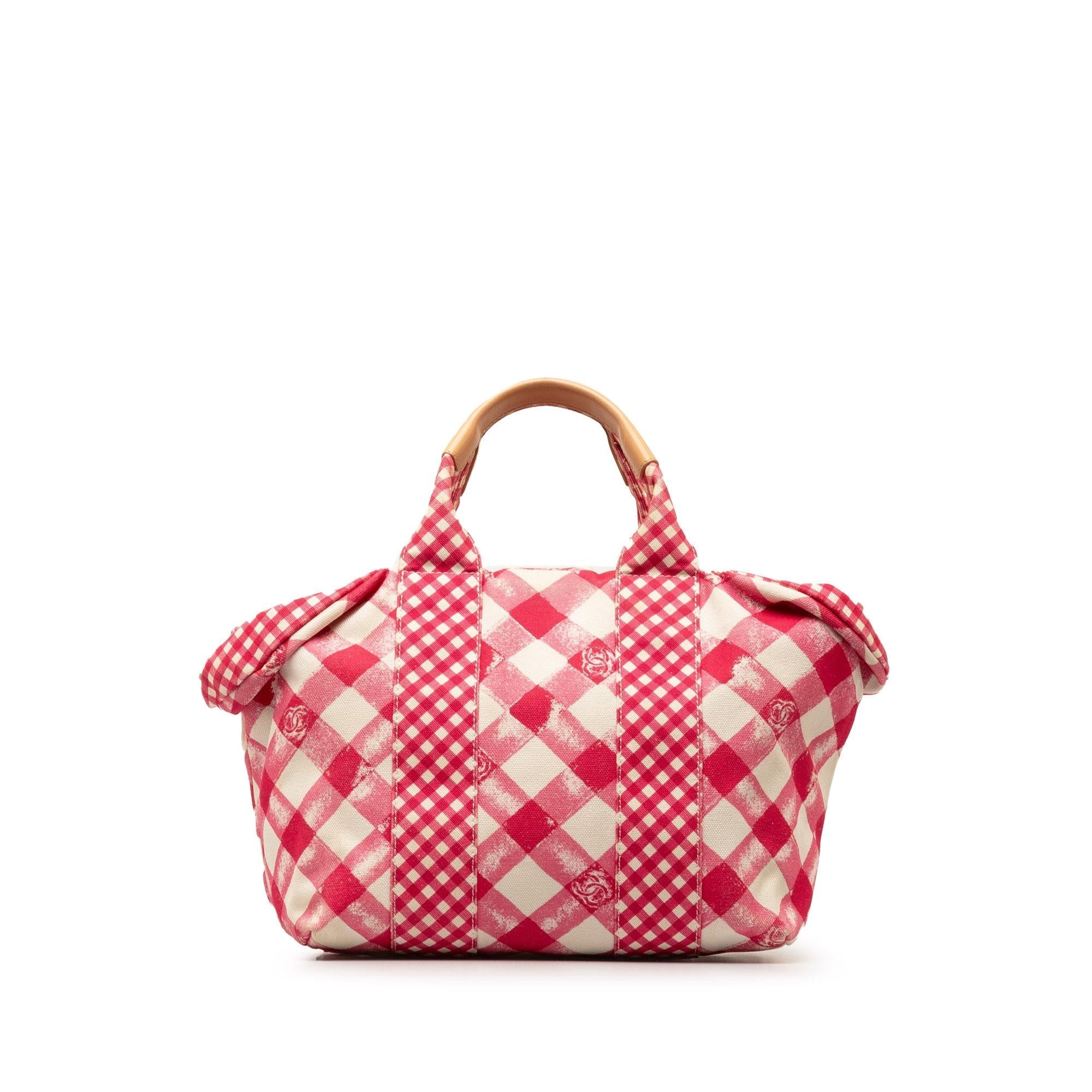 Chanel Canvas Gingham Tote (SHG-B0uBFu)