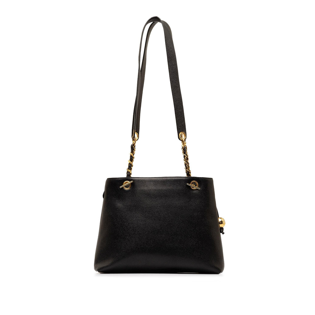 Chanel Caviar Front Pocket Chain Tote (SHG-XrkGWG)