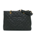 Chanel Caviar Grand Shopping Tote (SHG-PuLkRM)