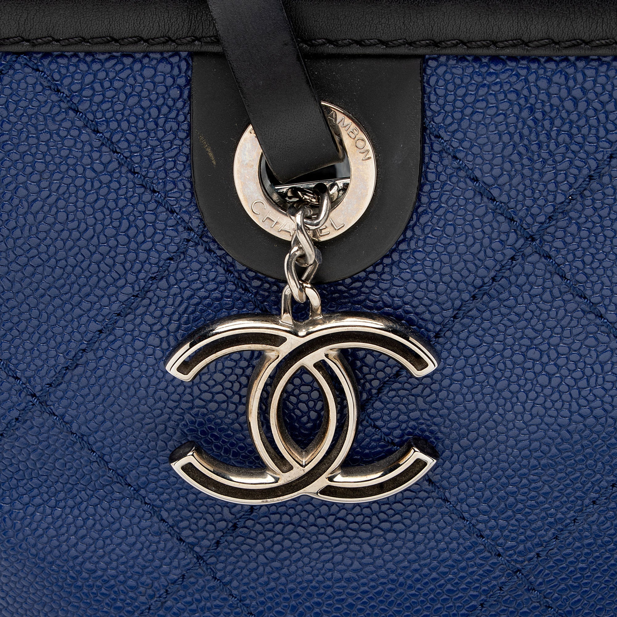 Chanel Caviar Leather Shopping Fever Small Tote