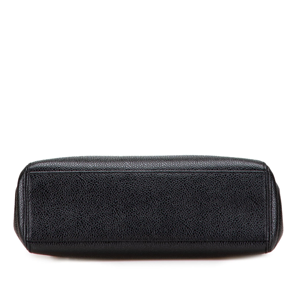 Chanel Caviar Logo Chain Tote