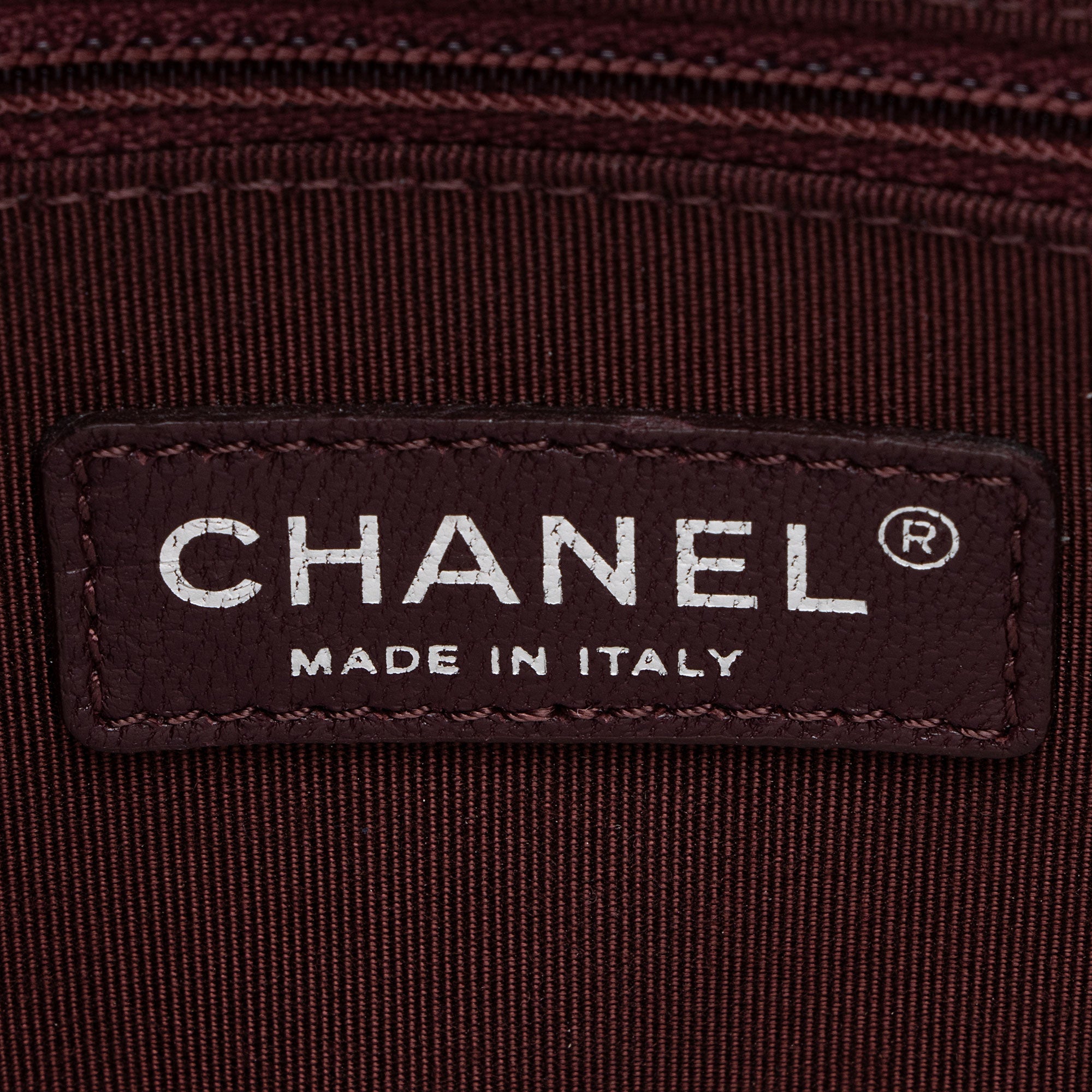 Chanel Chevron Lambskin Boy Shopping Tote