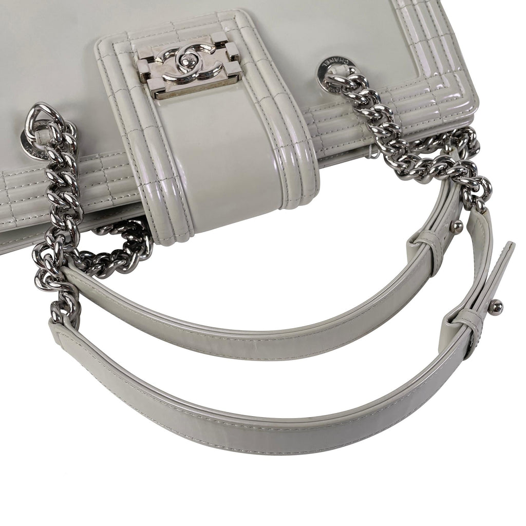 Chanel Iridescent 1:1 Rep Boy Reverso Shopping Tote (SHG-zcc1Jm)