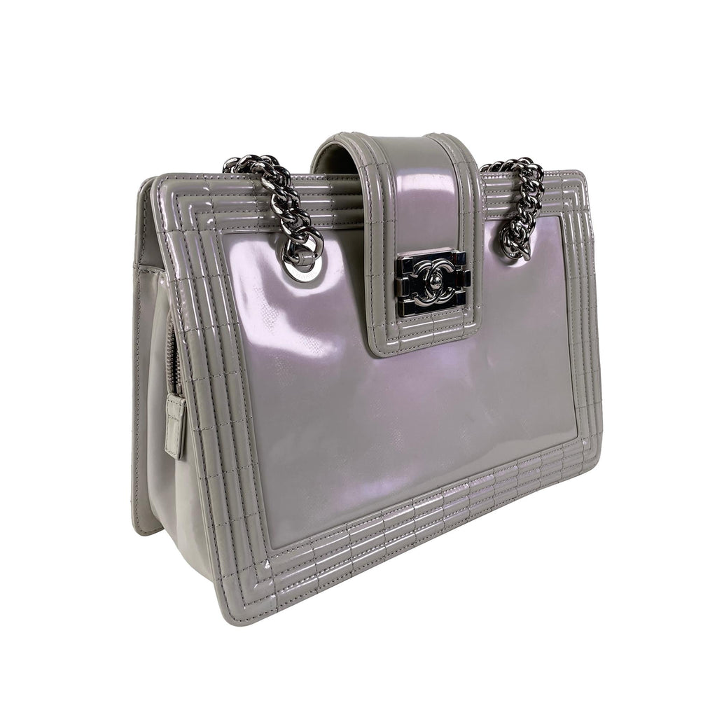 Chanel Iridescent 1:1 Rep Boy Reverso Shopping Tote (SHG-zcc1Jm)