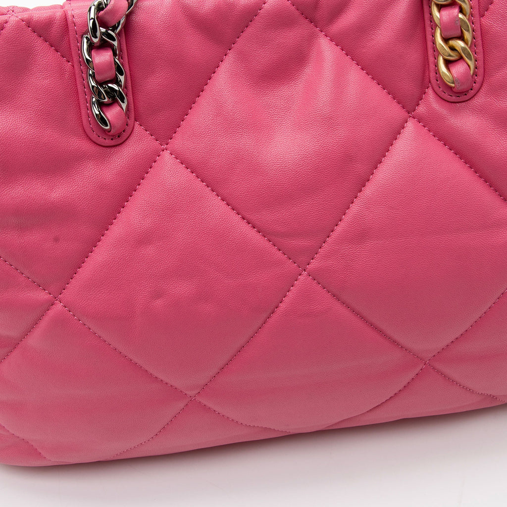 Chanel Lambskin 19 East/West Shopping Tote