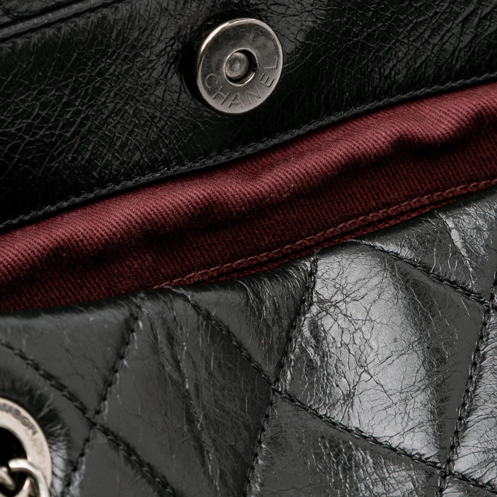 Chanel Large Quilted Glazed Calfskin Duo Color Tote