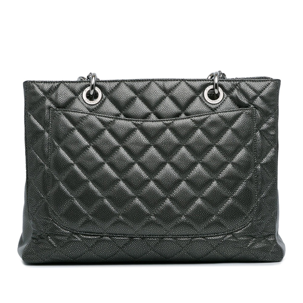 Chanel Metallic Caviar Grand Shopping Tote (SHG-ZLtc4Q)