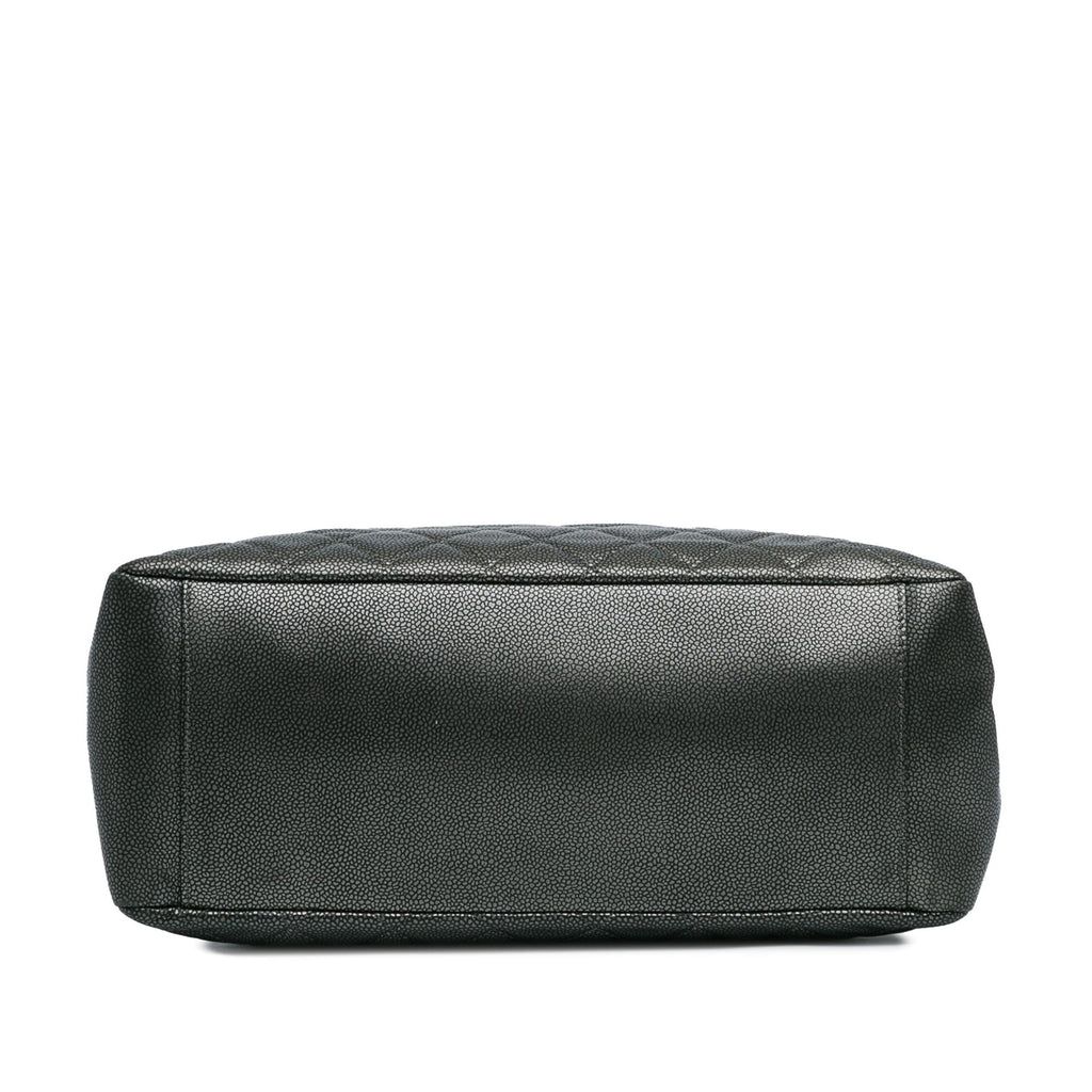Chanel Metallic Caviar Grand Shopping Tote