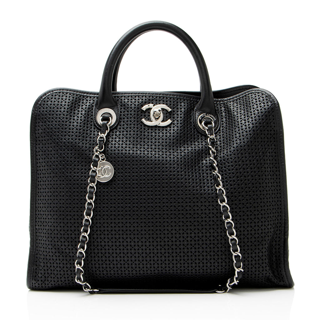 Chanel Perforated Calfskin Up In The Air Large Tote