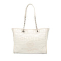 Chanel Small Glazed Calfskin Deauville Tote (SHG-QE8xIp)