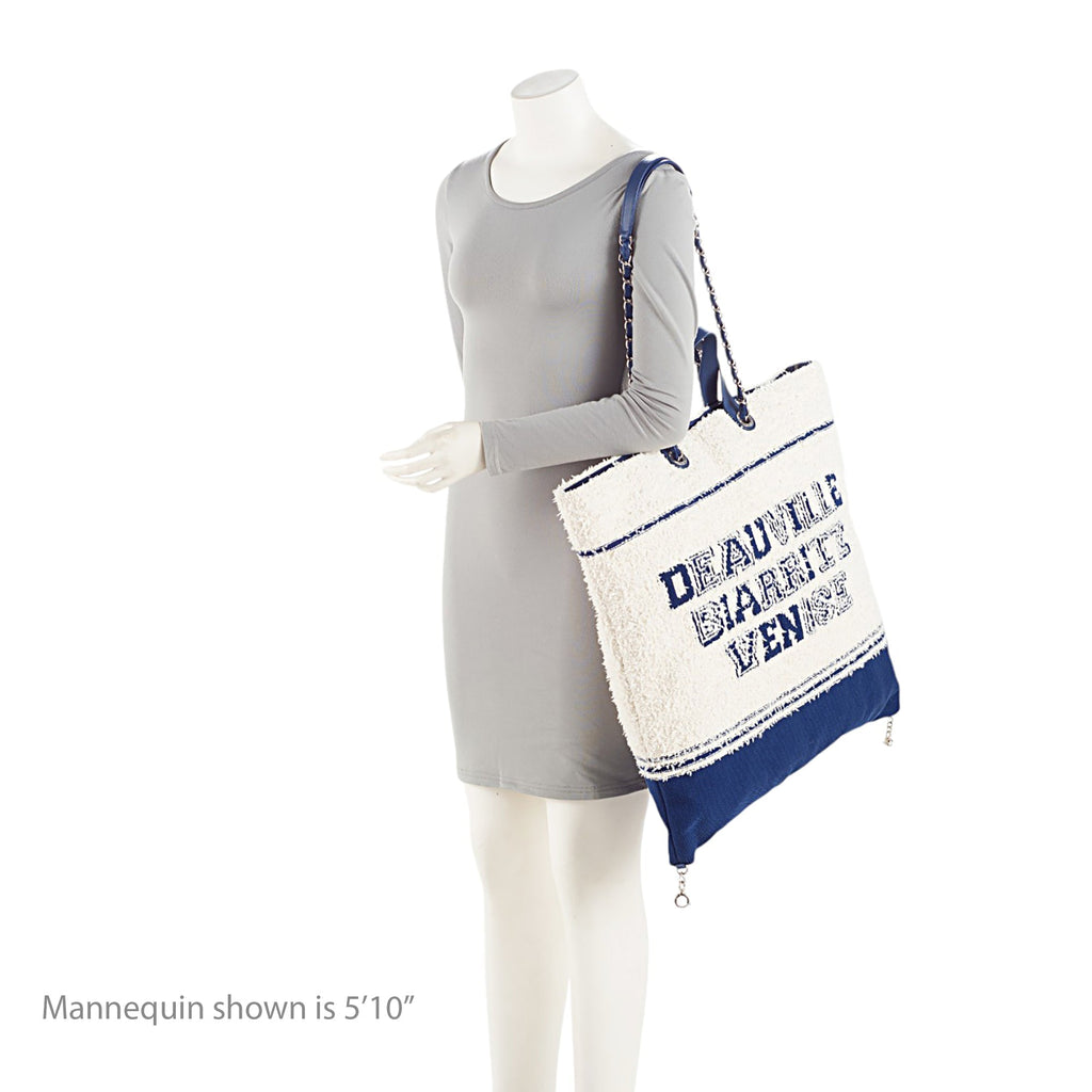 Chanel Terry Cloth Deauville BIarritz Tote