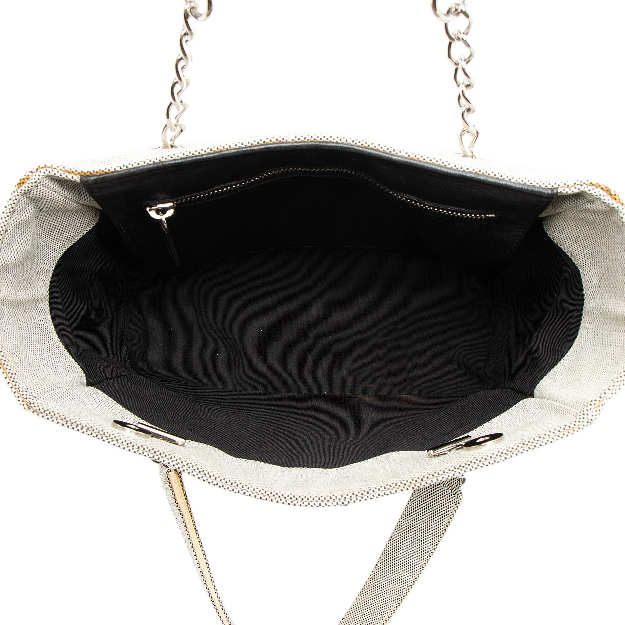 Chanel Vintage Canvas Camellia No. 5 Tote
