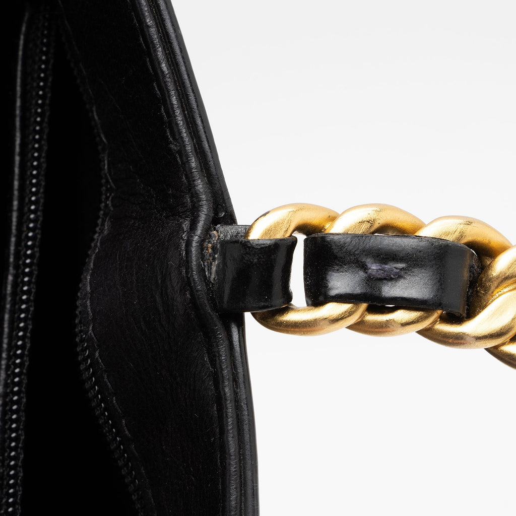 Chanel Vintage 1:1 Rep Leather Chain Handle Tote (SHF-GLm7W1)