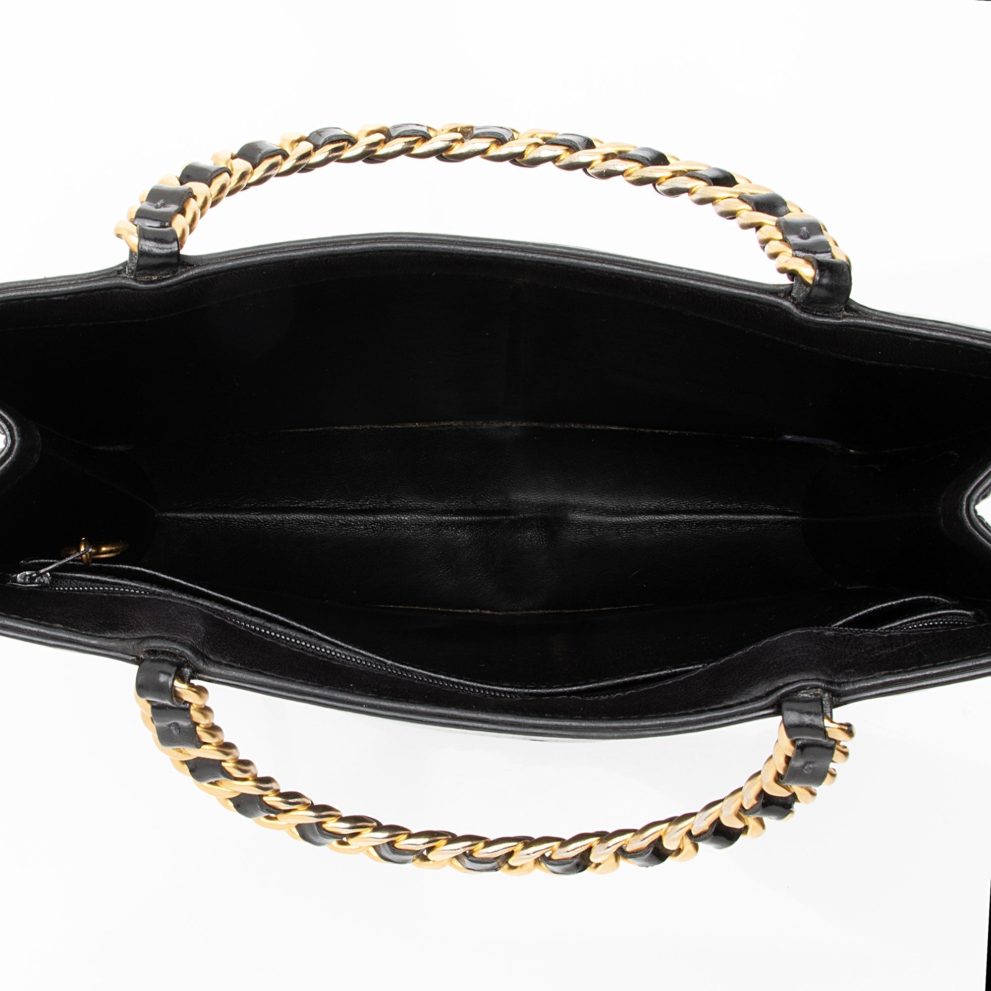 Chanel Vintage 1:1 Rep Leather Chain Handle Tote (SHF-GLm7W1)