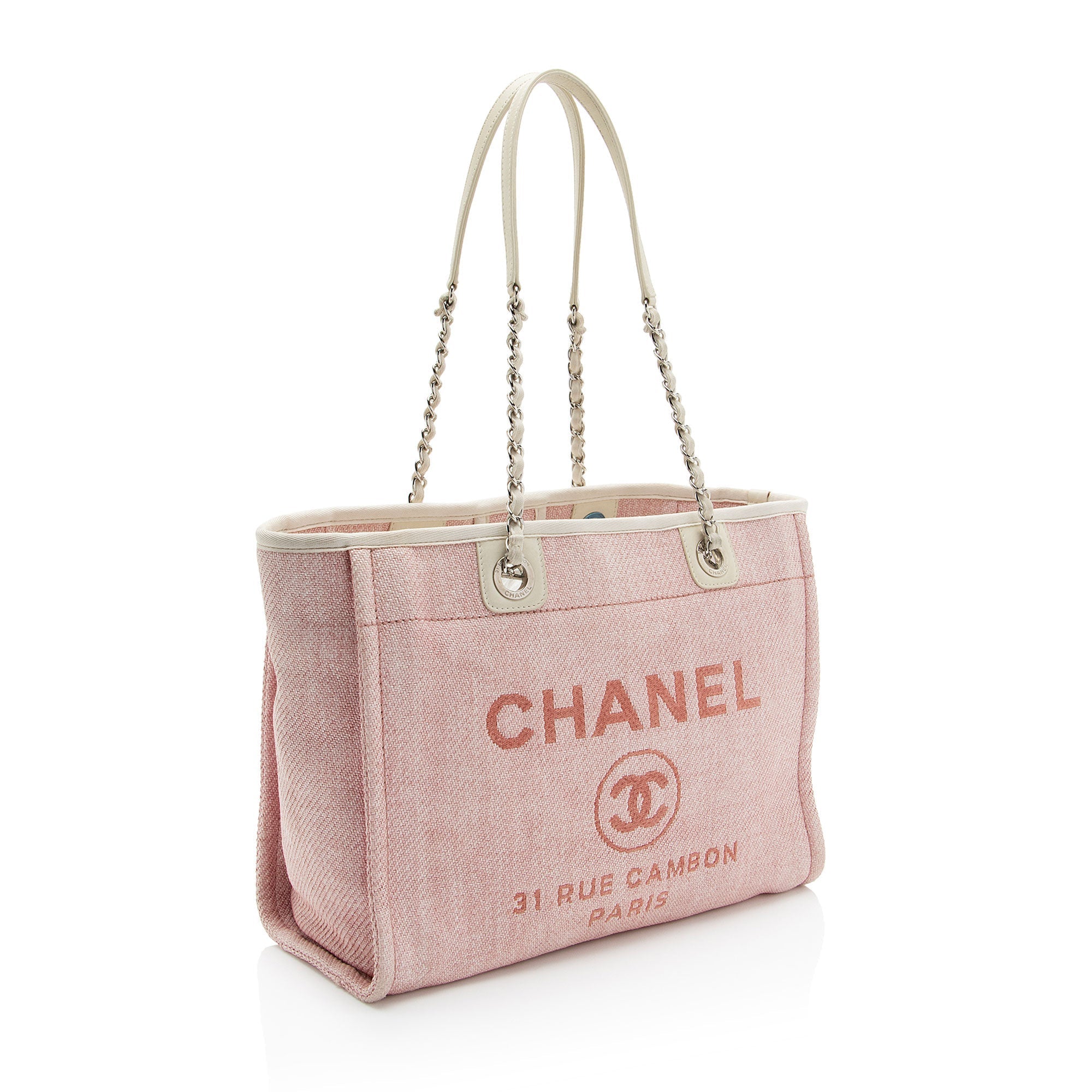 Chanel Woven Straw Deauville Small Tote
