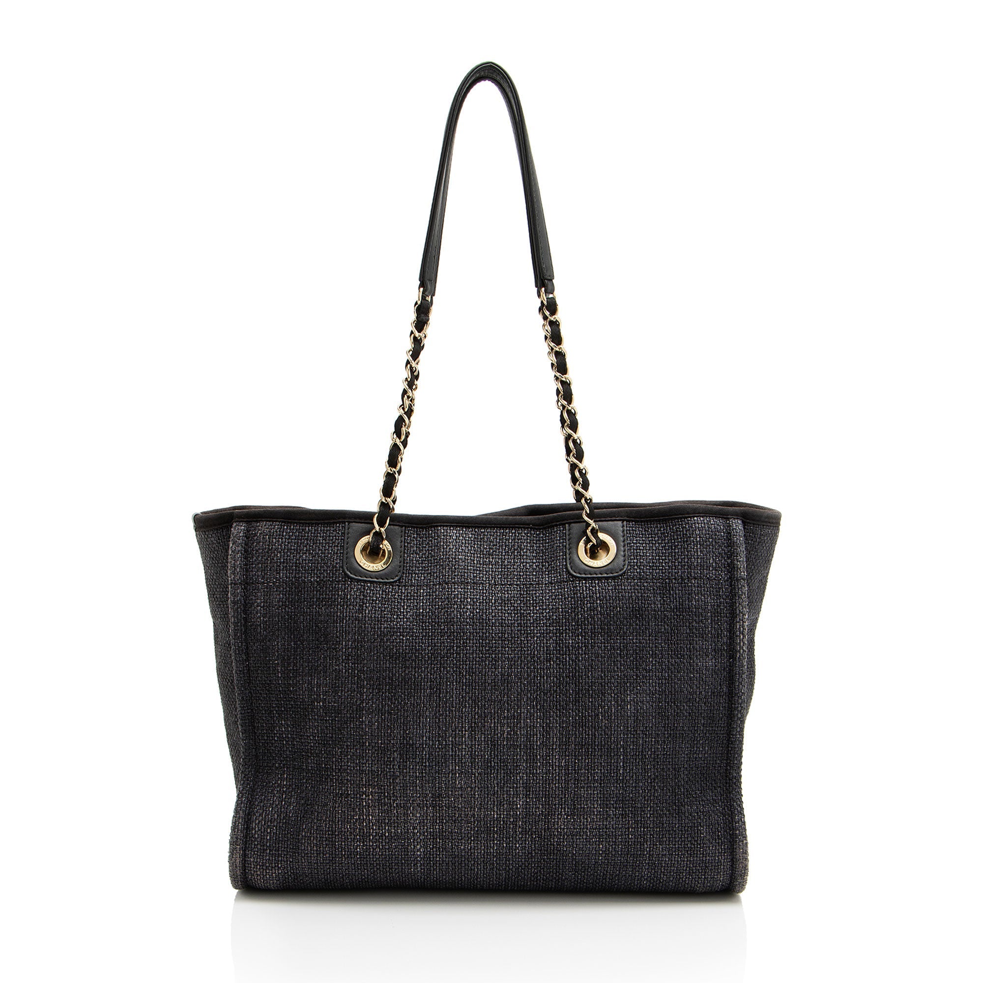 Chanel Woven Straw Deauville Small Tote
