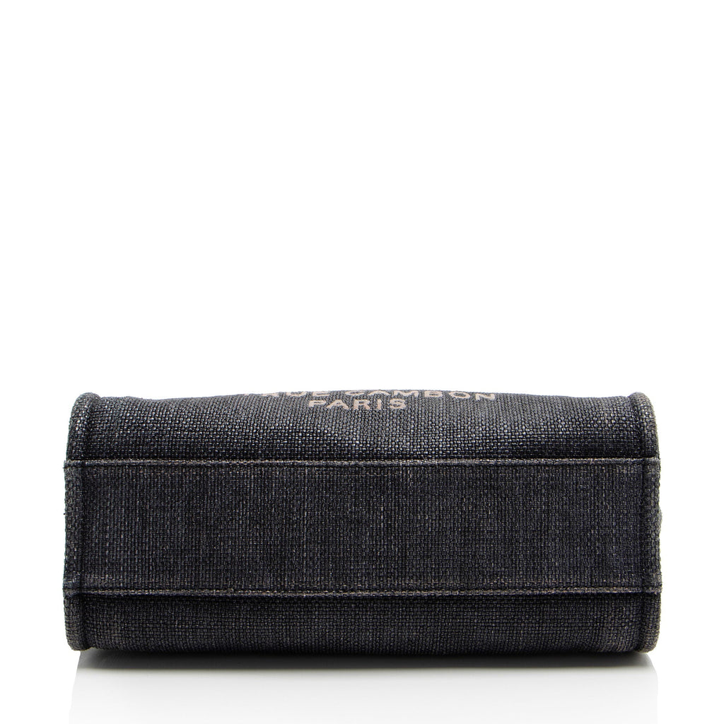 Chanel Woven Straw Deauville Small Tote