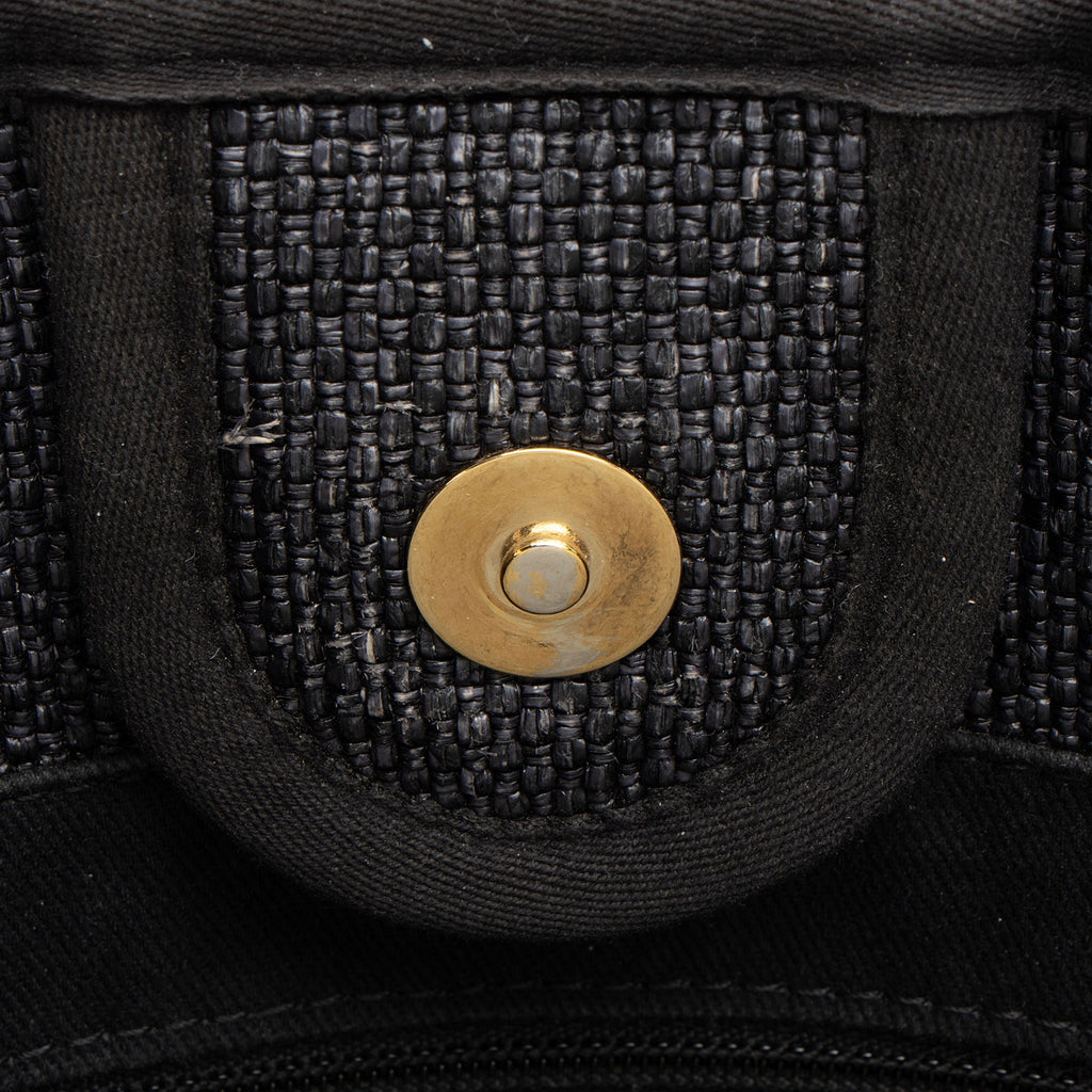 Chanel Woven Straw Deauville Small Tote