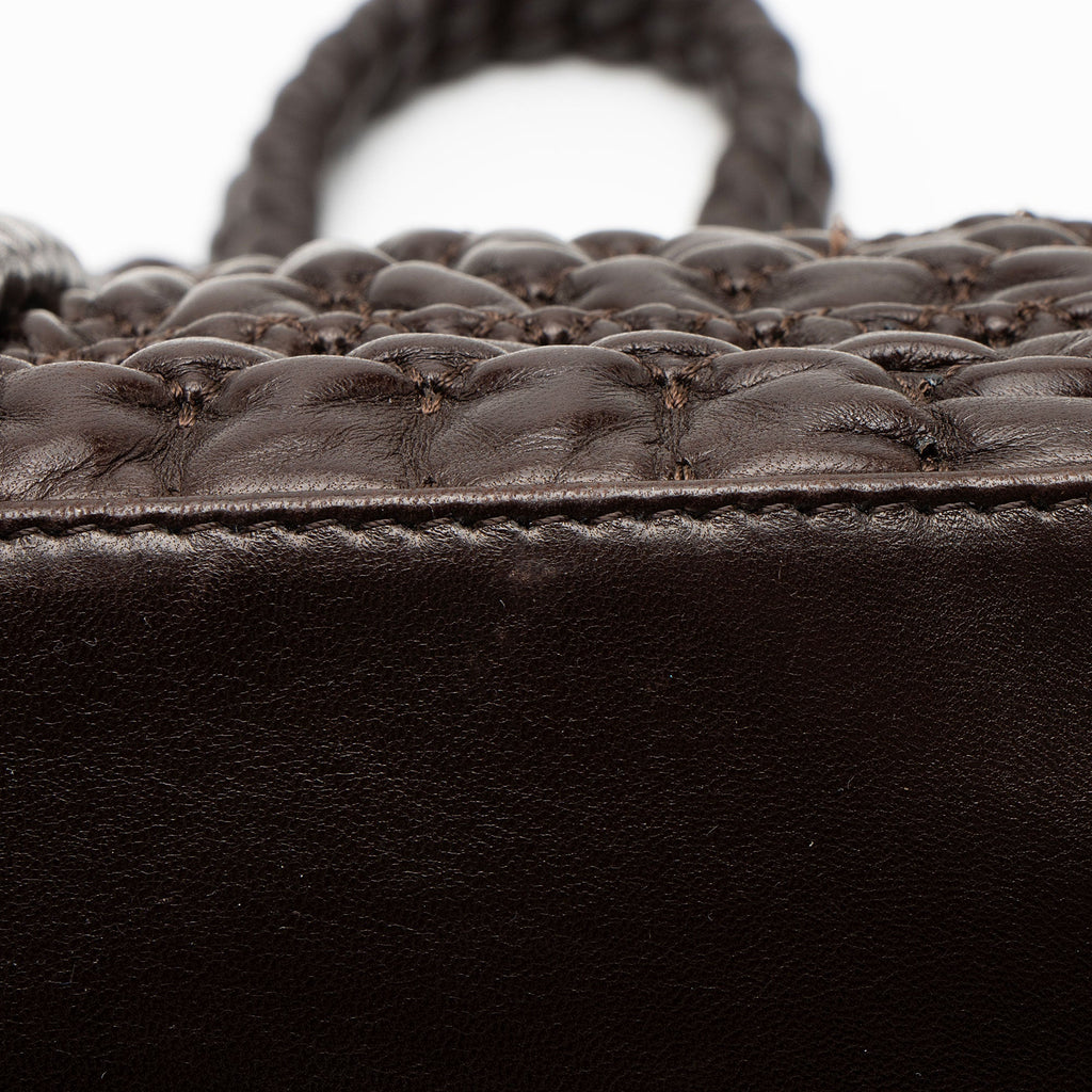 Chanel Wrinkled Lambskin Hidden Chain Tote