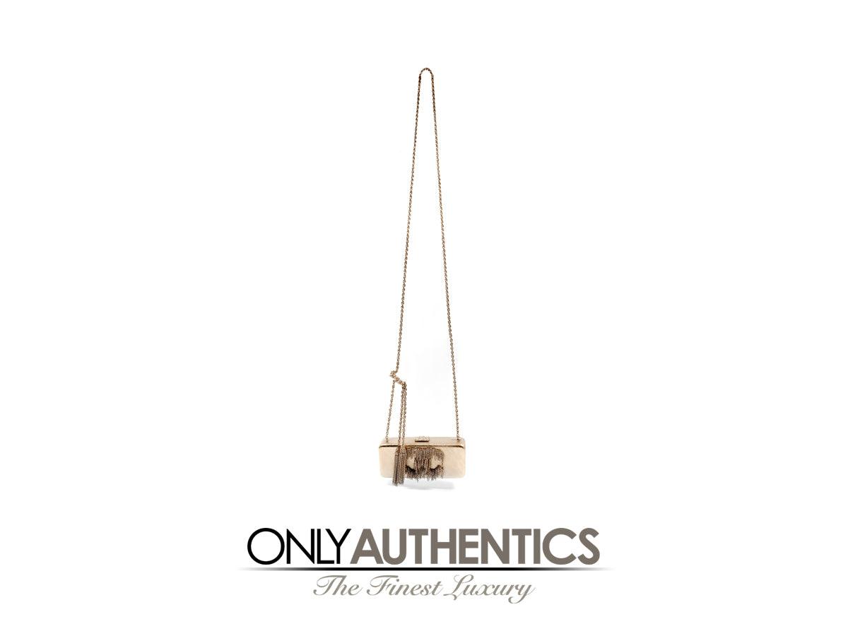 Chanel Gold CC Dripping Chains Box Clutch