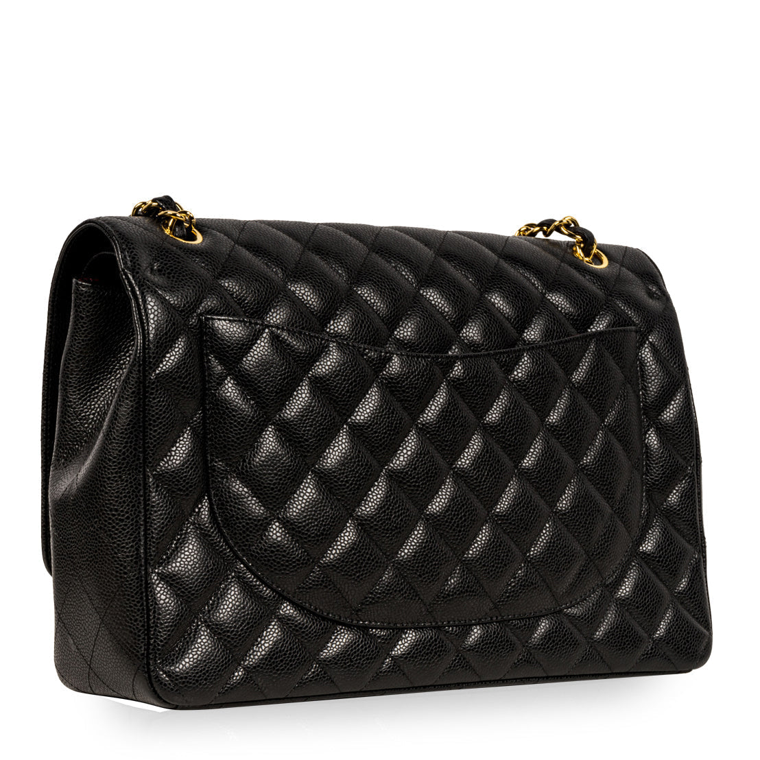 Classic Flap Bag Maxi - Caviar - Black - GHW