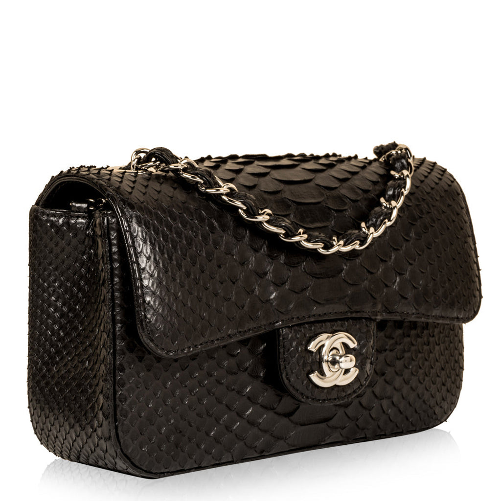 Classic Flap Bag - Mini Rectangular - Python
