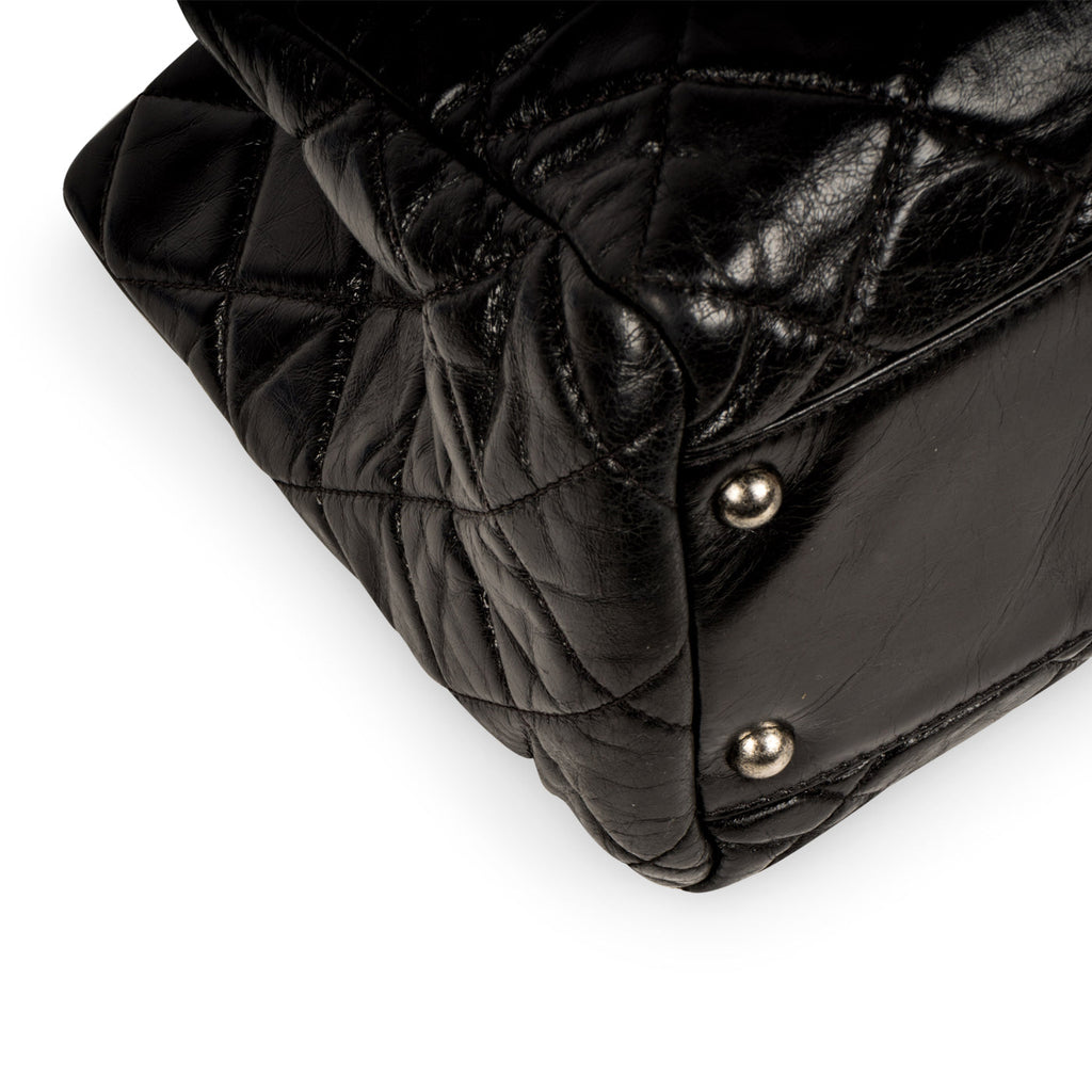 Distressed Leather Shoulder Bag