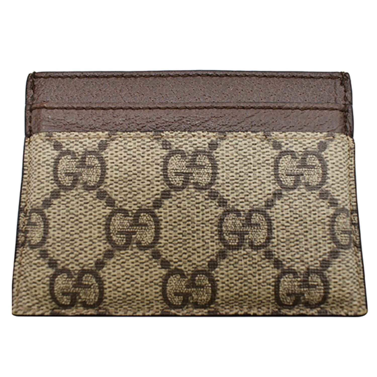 GUCCI Ophidia Gucci Canvas Card Case Brown 523159