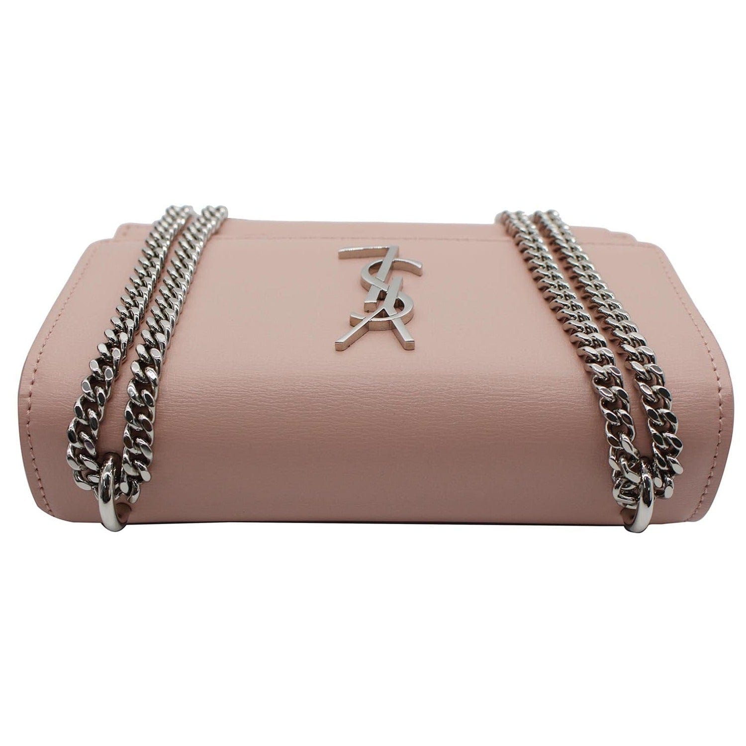 YVES SAINT LAURENT Monogram Sunset Medium Leather Shoulder Bag Pink