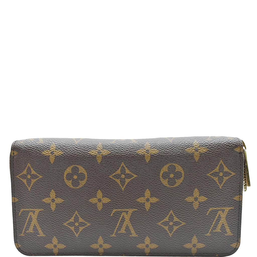 LOUIS VUITTON Monogram Canvas Zippy Long Wallet Brown
