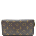 LOUIS VUITTON Monogram Canvas Zippy Long Wallet Brown
