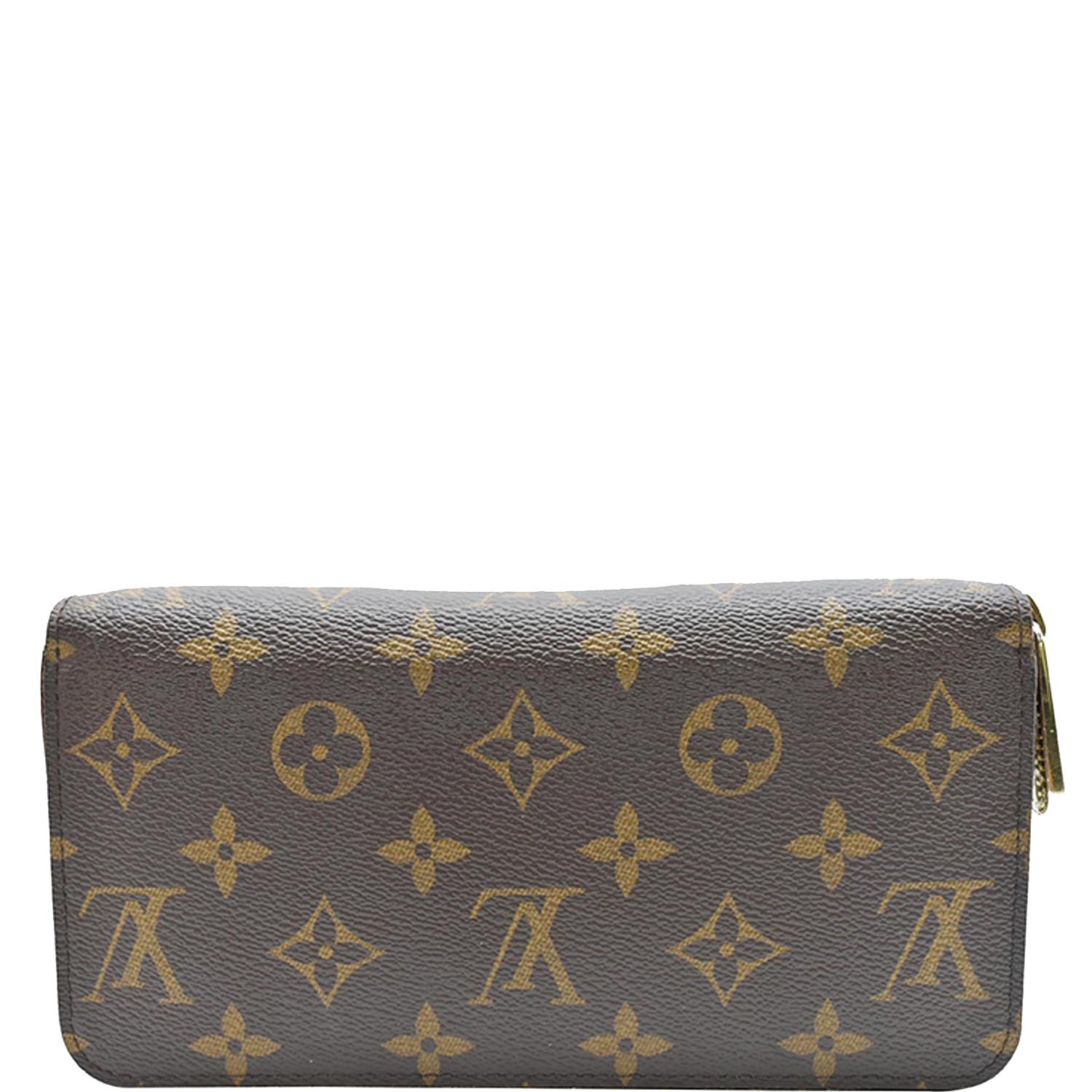 LOUIS VUITTON Monogram Canvas Zippy Long Wallet Brown
