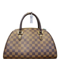 LOUIS VUITTON Damier Ebene Brown Ribera MM Satchel Bag