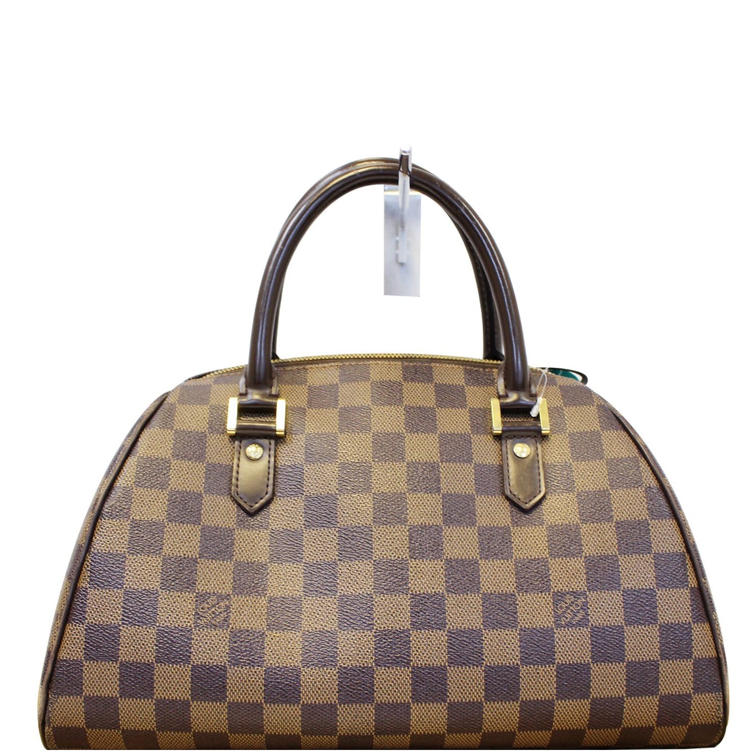 LOUIS VUITTON Damier Ebene Brown Ribera MM Satchel Bag