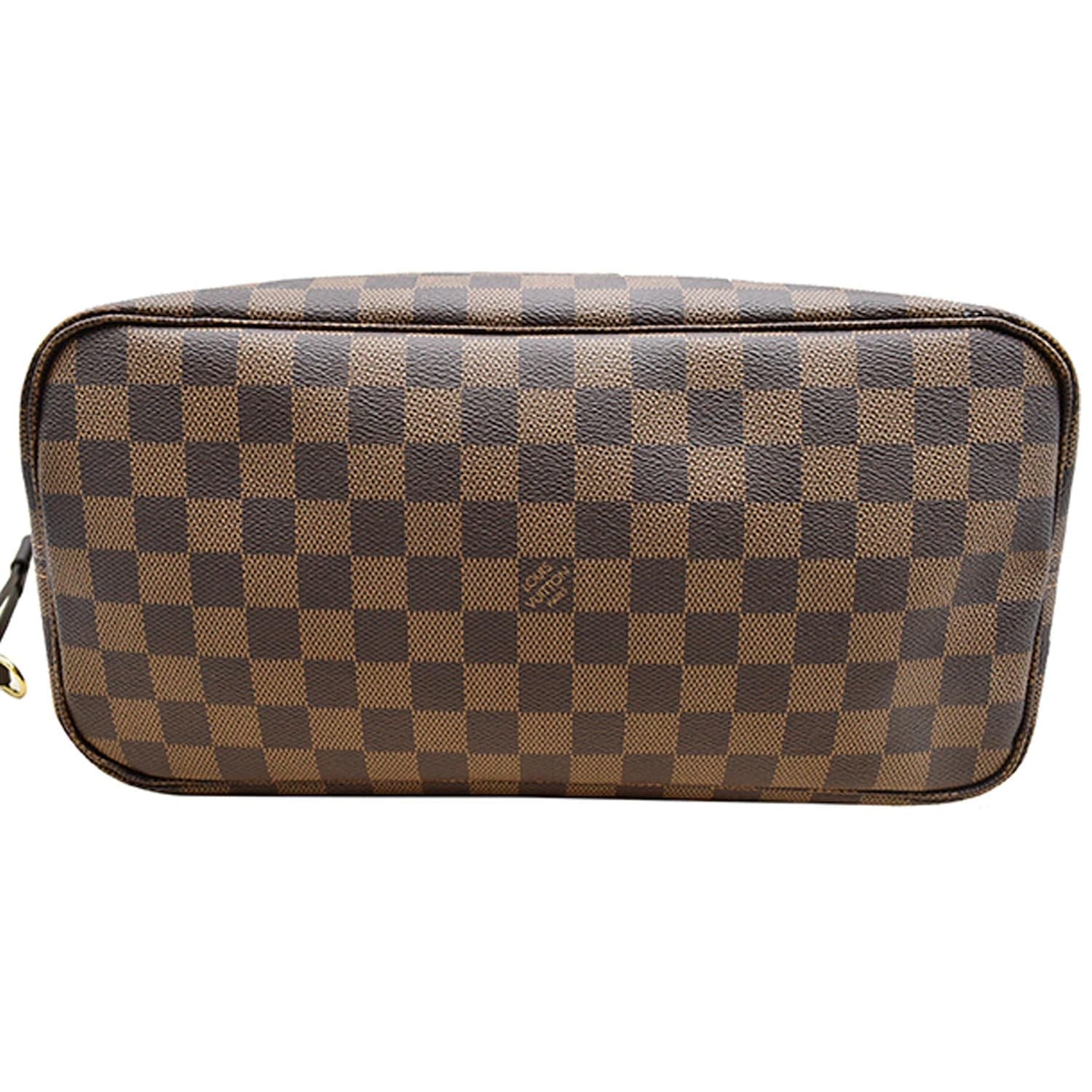 LOUIS VUITTON Neverfull MM Damier Ebene Tote Bag Rose Ballerine