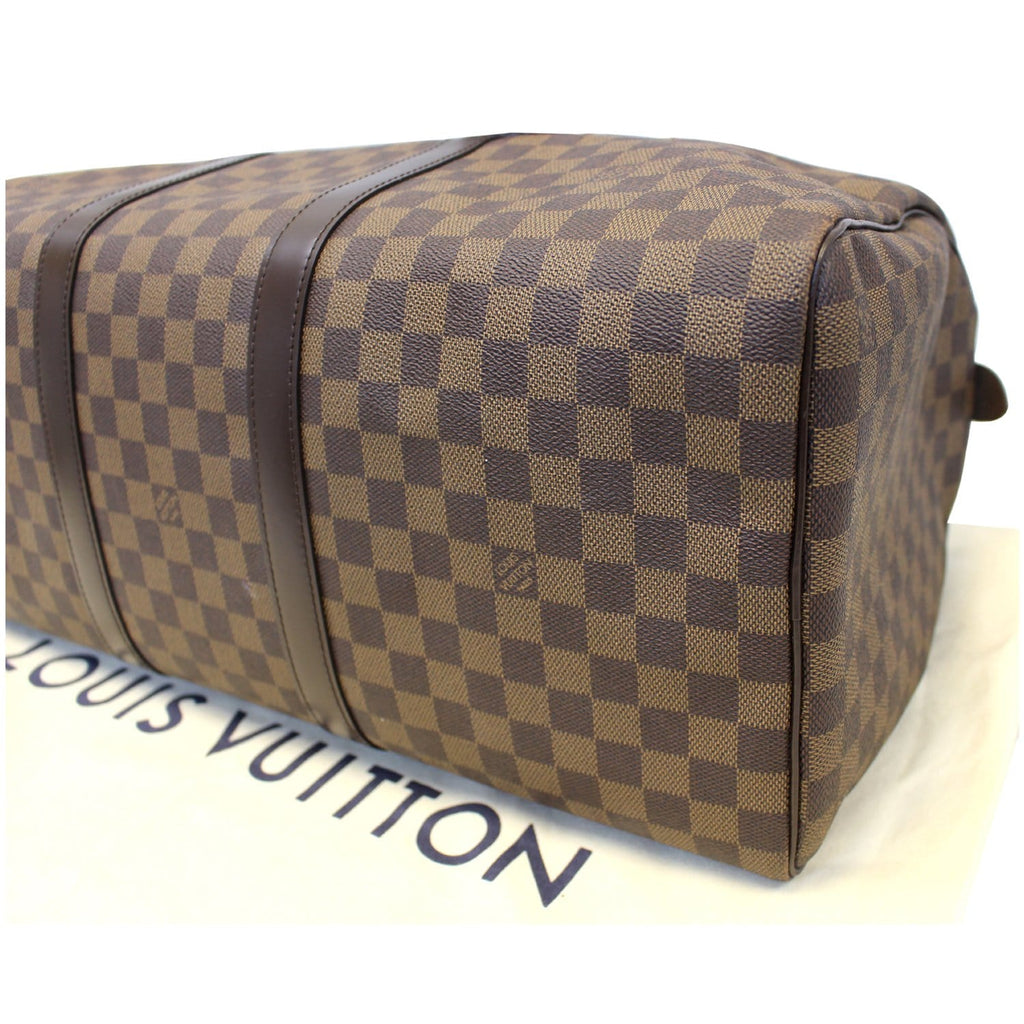LOUIS VUITTON Keepall 50 Damier Ebene Boston Travel Bag