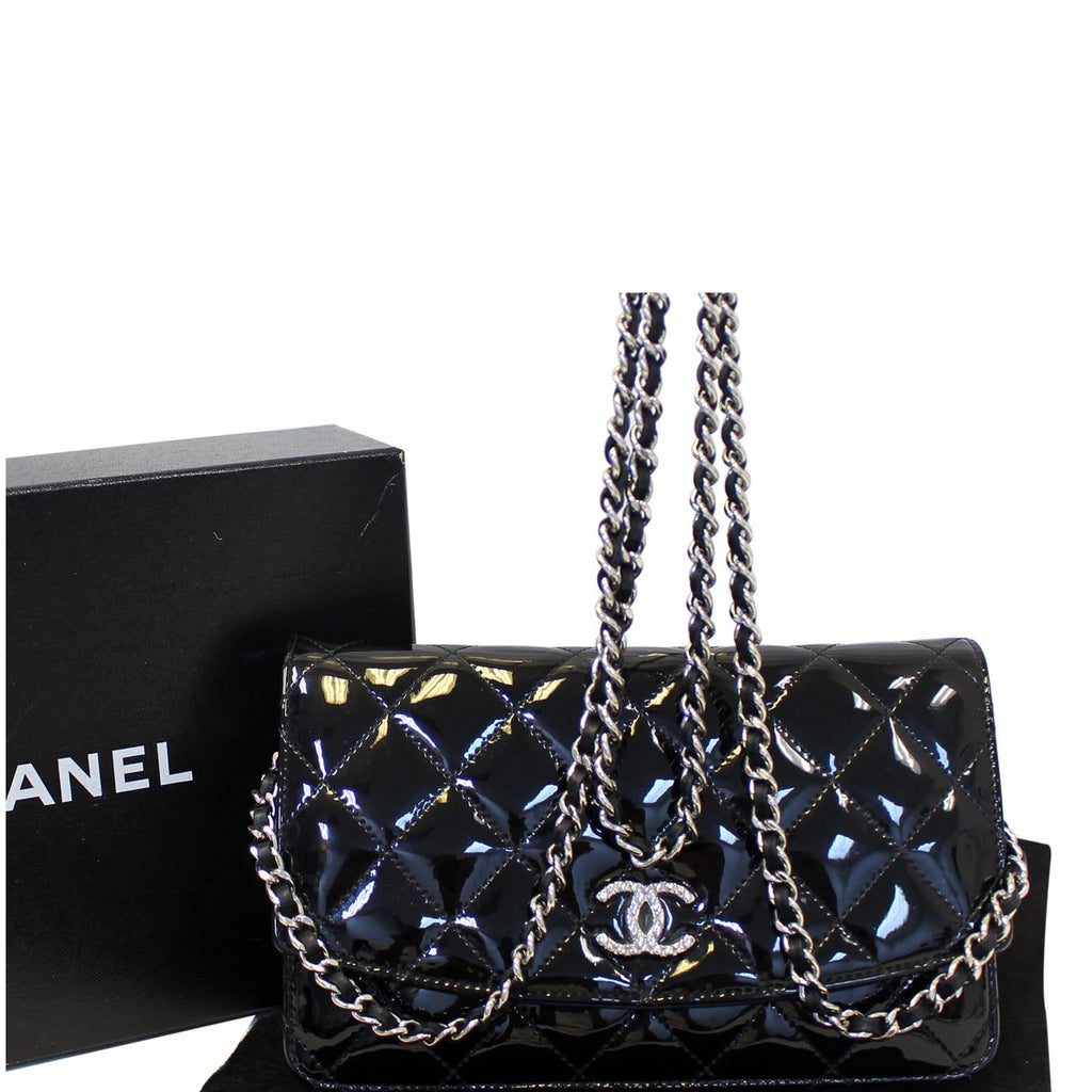Chanel Wallet On Chain Patent Leather Shoulder Crossbody Bag