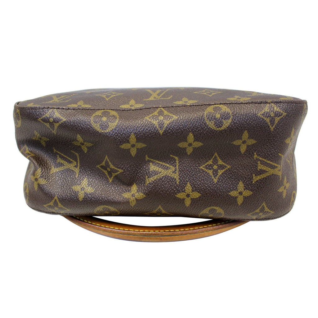 LOUIS VUITTON Looping MM Monogram Canvas Shoulder Bag Brown
