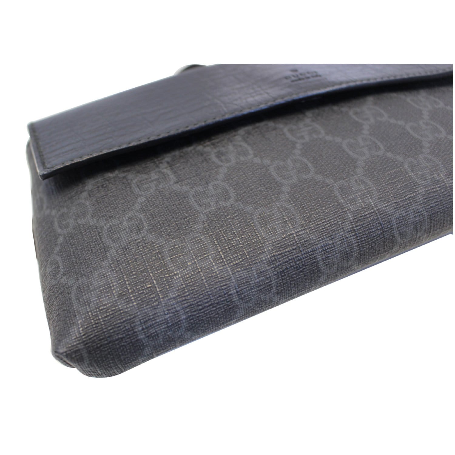 GUCCI Gucci Supreme Monogram Waist Bum Bag Black 161833