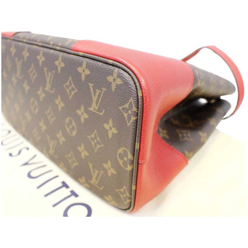 LOUIS VUITTON Flandrin Monogram Canvas Tote Shoulder Bag Cherry - 15% OFF