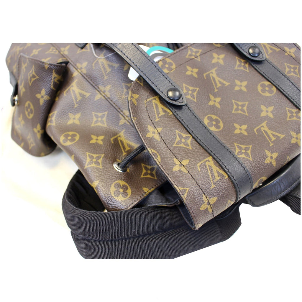 LOUIS VUITTON Christopher PM Monogram Macassar Canvas Backpack Bag
