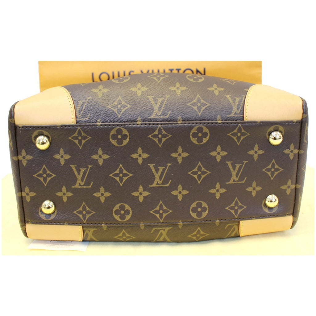 LOUIS VUITTON Segur Monogram Canvas Shoulder Handbag Brown