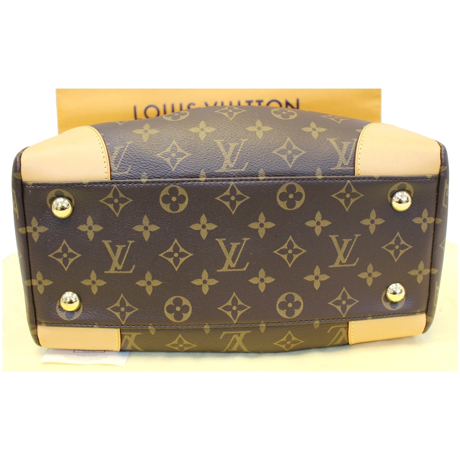 LOUIS VUITTON Segur Monogram Canvas Shoulder Handbag Brown