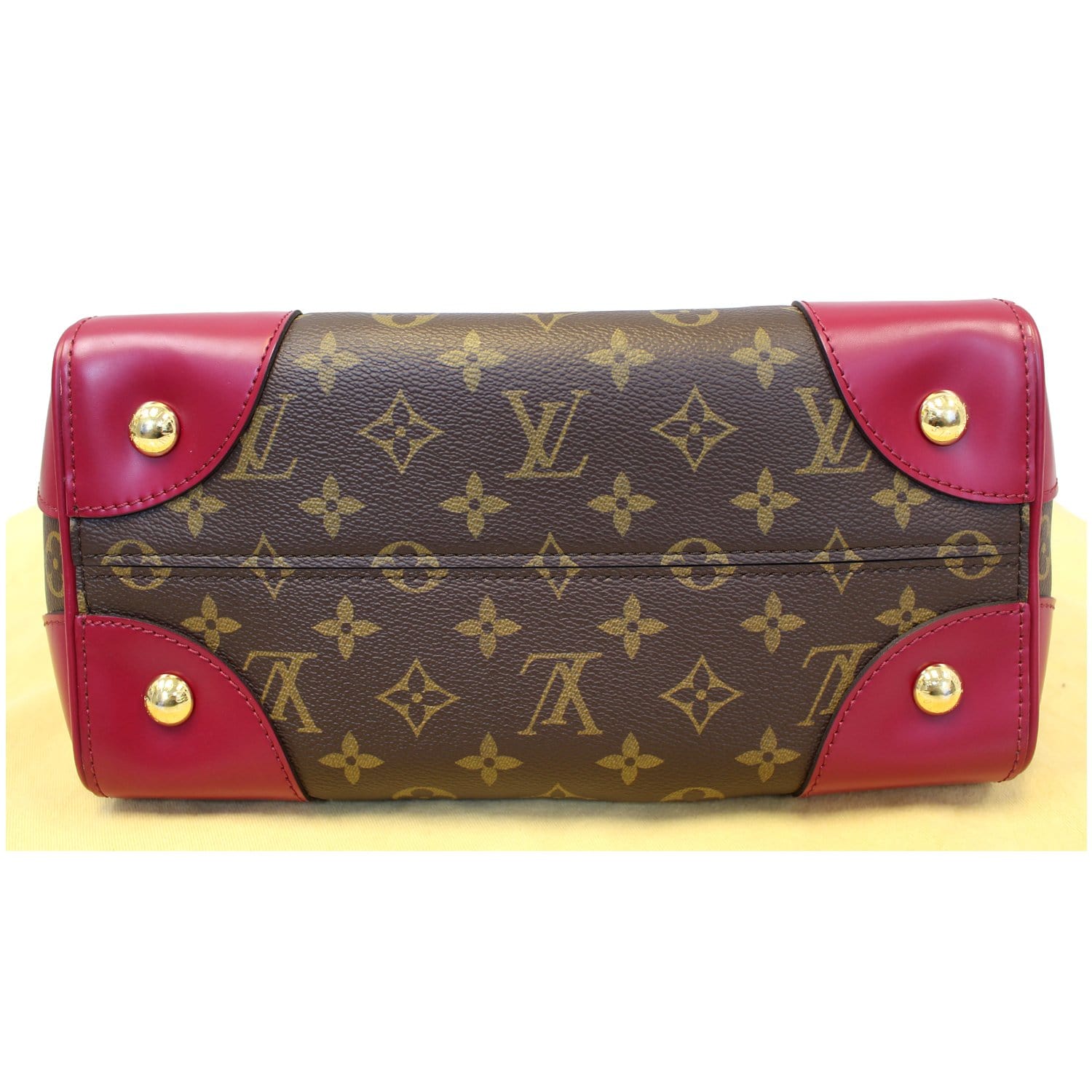 LOUIS VUITTON Phenix Monogram Canvas Shoulder Handbag Fuchsia
