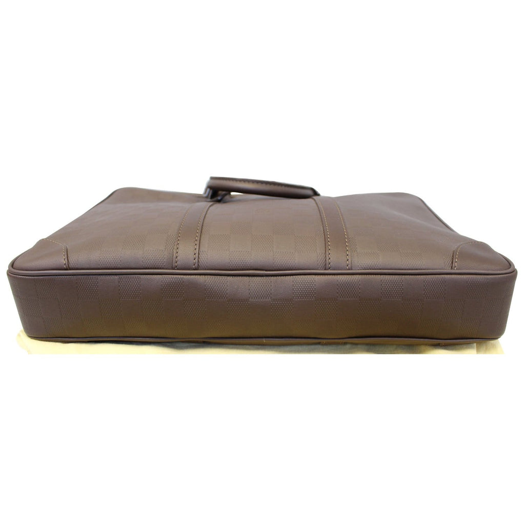 LOUIS VUITTON Porte-Documents Voyage Damier Infini Leather Briefcase Bag