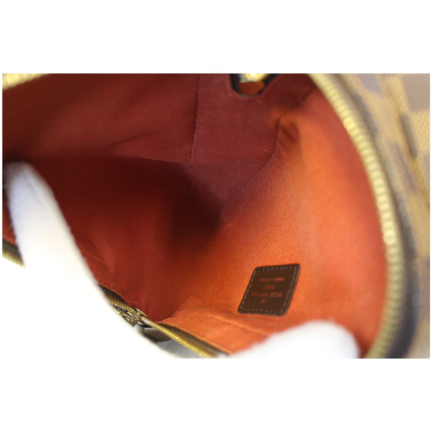 LOUIS VUITTON Damier Ebene Geronimos Brown Hip Bag - 20% OFF