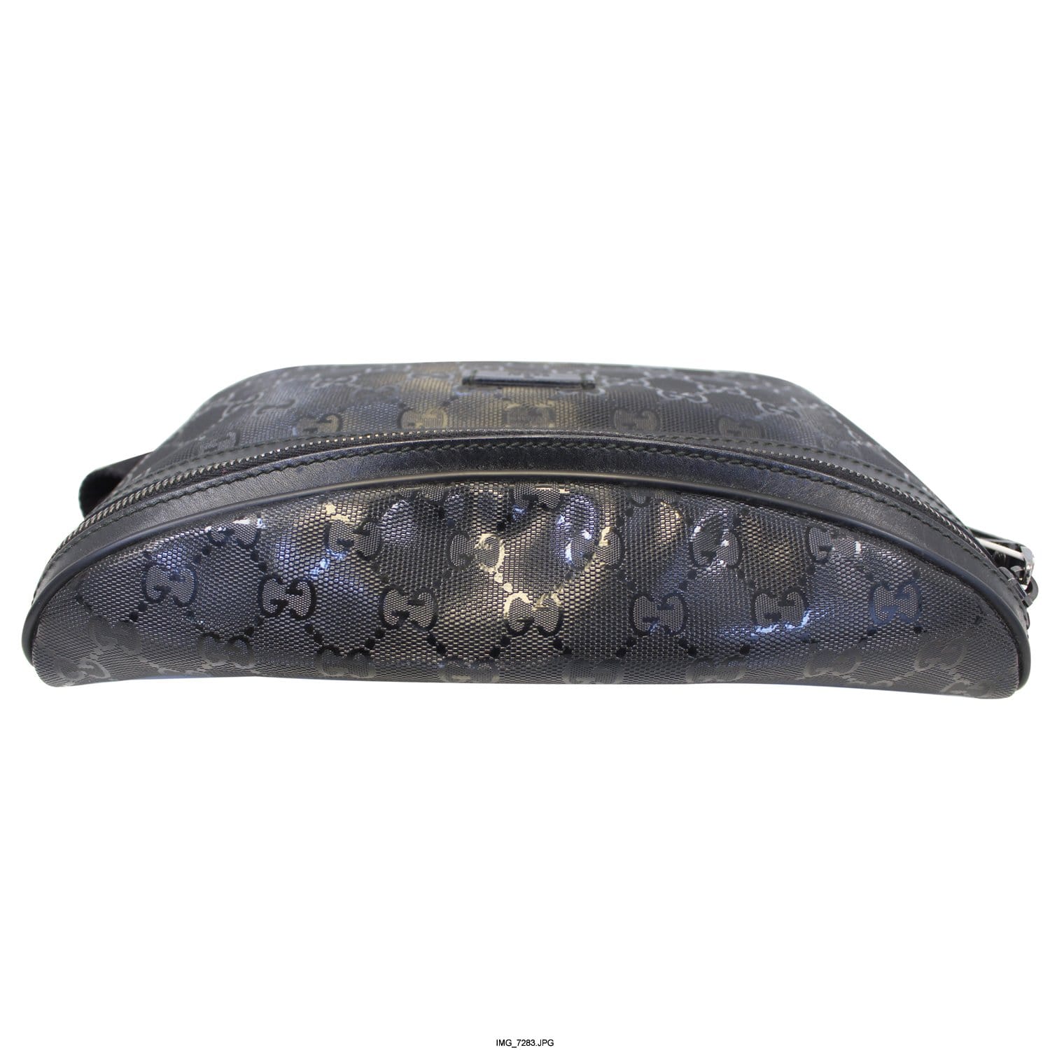 GUCCI Gucci Imprime Monogram Waist Bum Bag Black 233269