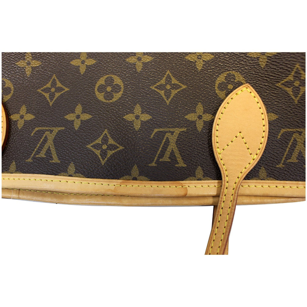 LOUIS VUITTON Neverfull MM Monogram Canvas Tote Bag Fuchsia